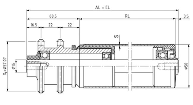 AKT Staurollen Type STR mit Doppelkettenrad - Accumulation rollers ; friction rollers STR with double sprocket